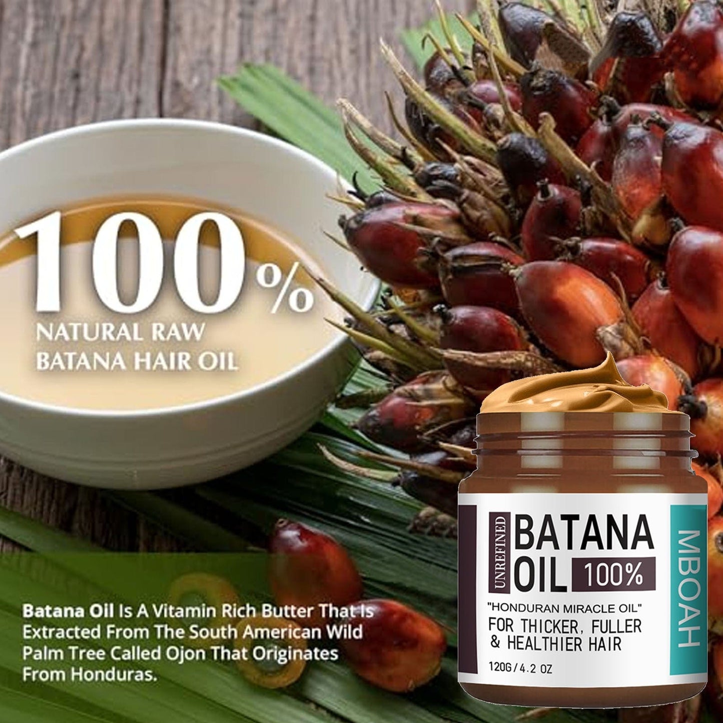 🌿 Batana Oil 100% – L’Huile Miracle du Honduras