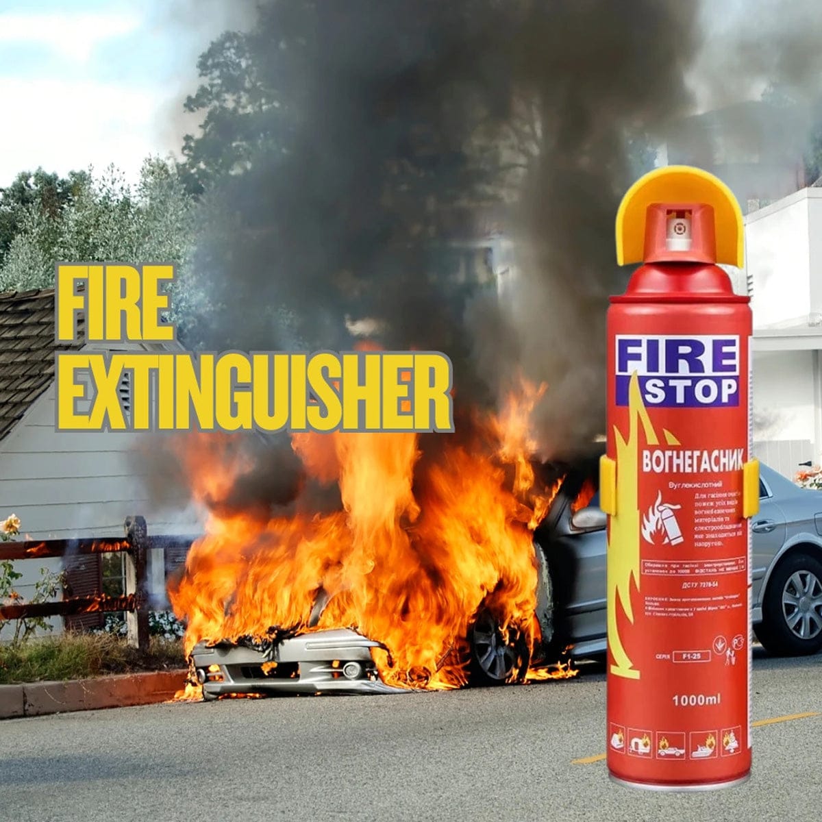 🔥 Extincteur Portatif en Spray – Protection Instantanée Contre le Feu 🔥