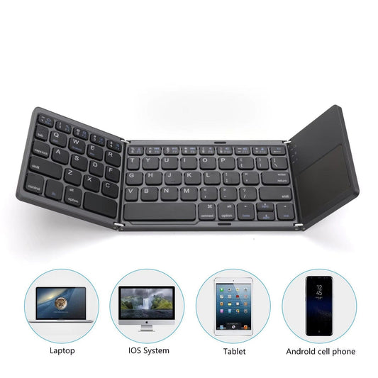 ✨ Clavier Pliable Sans Fil avec Pavé Tactile – Ultra Portable & Polyvalent