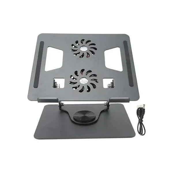 BONDABOU MARKET Support de PC Portable Réglable avec Double Ventilateur de Refroidissement